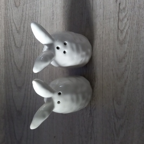 SET OF 2 EASTER BUNNY RABBIT SALT AND PEPPER SHAKERS - Picture 2 of 3